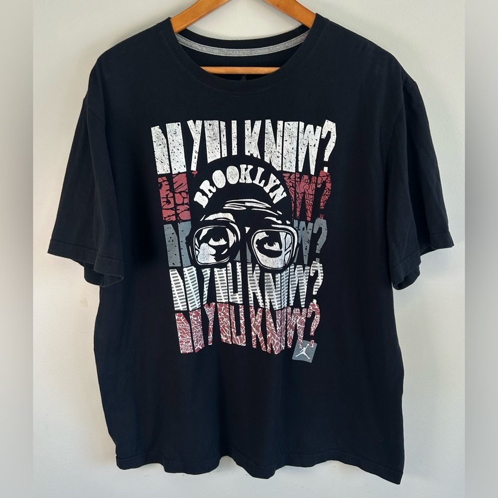 VTG Nike Jordan x Spike Lee Mens T-shirt Size XL DO YOU KNOW Graphic Tee A020222